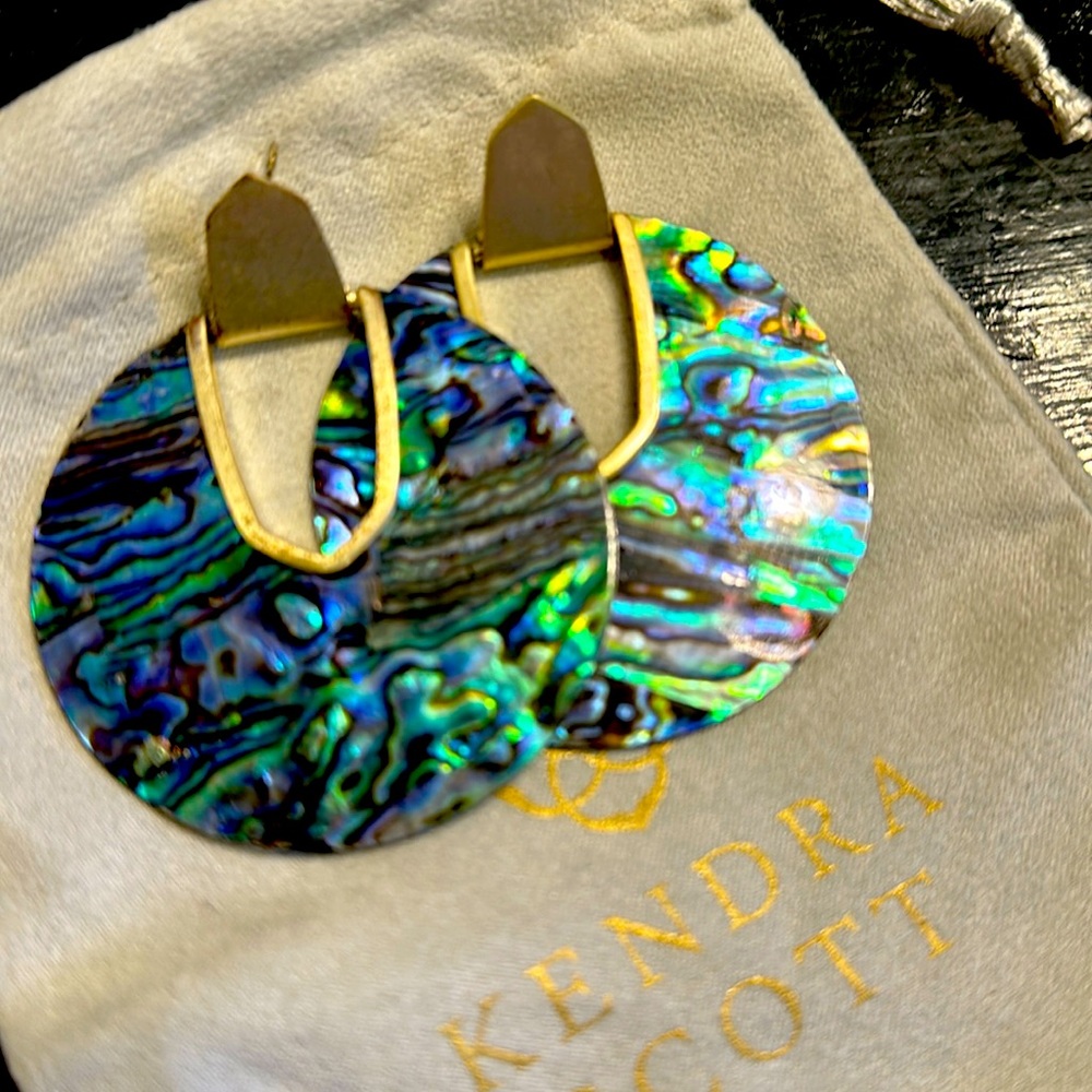 Kendra Scott Abalone Shell Diane Earrings